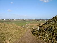 Maiden Castle western approach road
